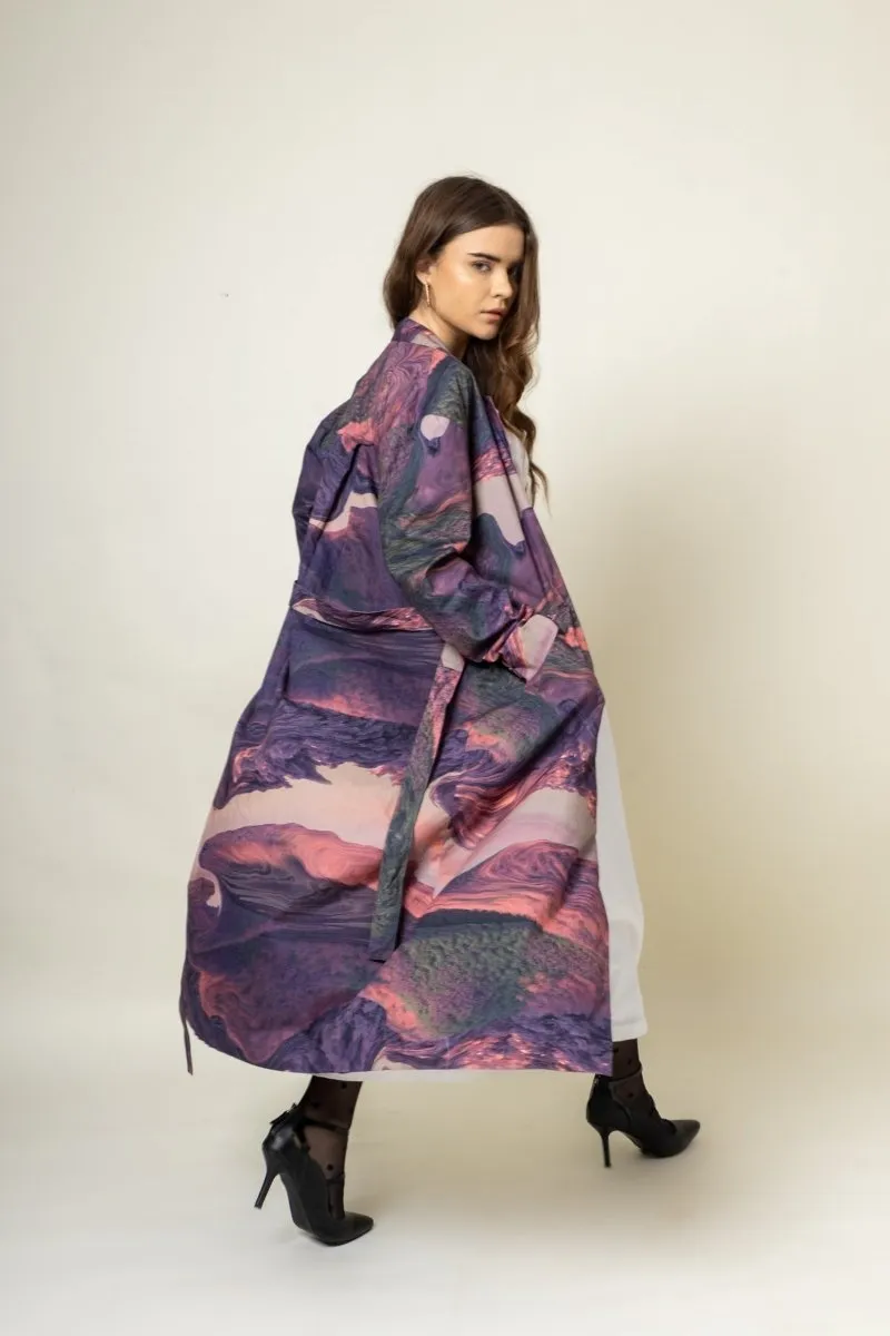 Amelia Printed Upcycled Cotton Trench