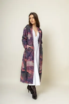 Amelia Printed Upcycled Cotton Trench