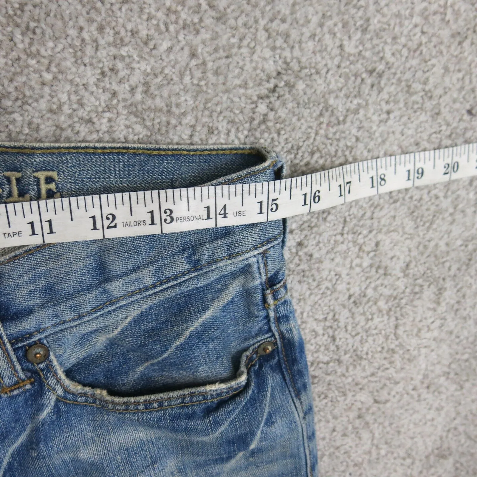 American Eagle Mens Jeans Slim Straight Leg Denim Low Rise Pockets Blue SZ 29/30