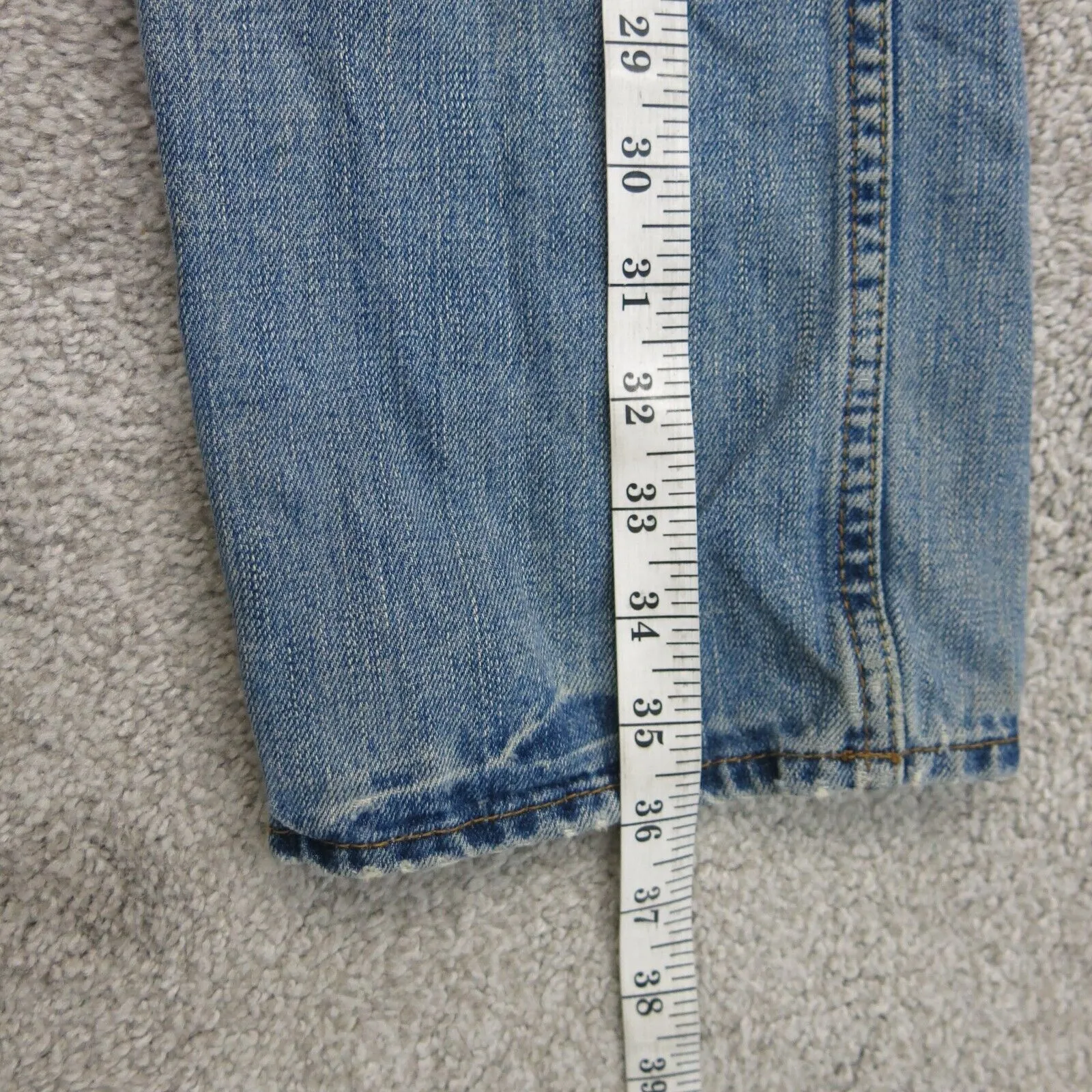 American Eagle Mens Jeans Slim Straight Leg Denim Low Rise Pockets Blue SZ 29/30