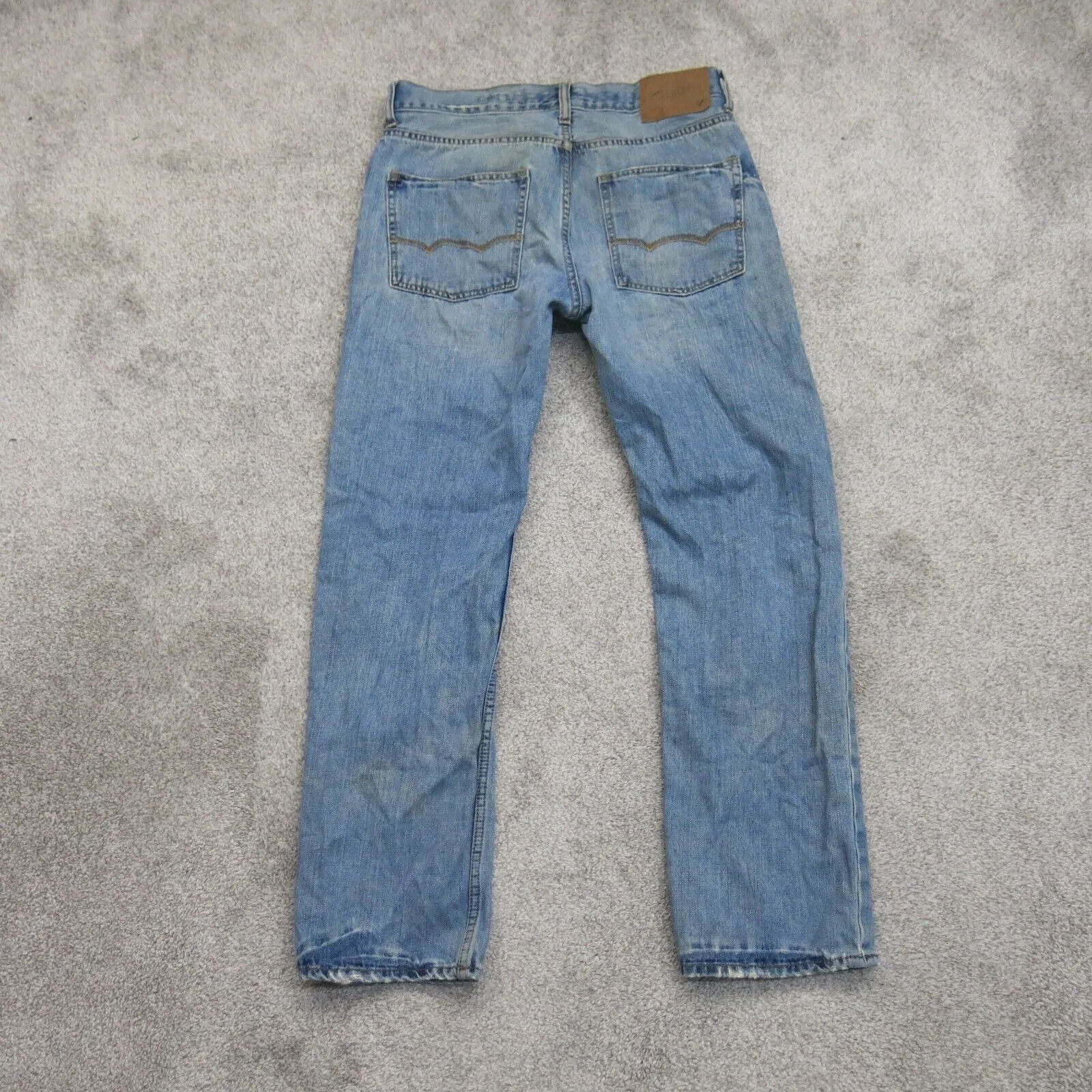 American Eagle Mens Jeans Slim Straight Leg Denim Low Rise Pockets Blue SZ 29/30