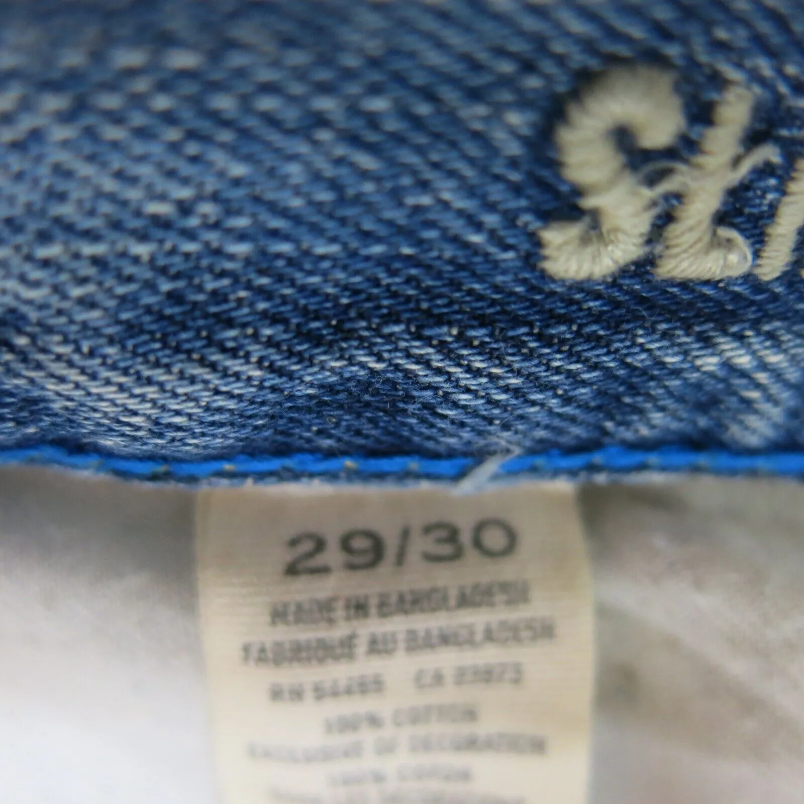 American Eagle Mens Jeans Slim Straight Leg Denim Low Rise Pockets Blue SZ 29/30