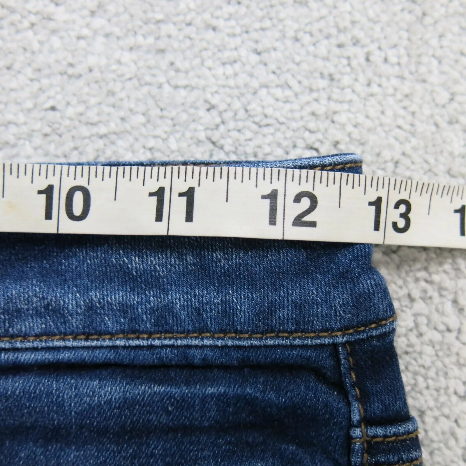American Eagle Outfitter Women A Line Jeans Skirt Stretch Pockets Blue Size 2