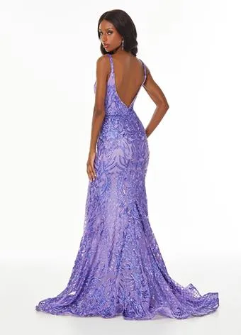 Ashley Lauren 11015 size 10 Rose Sequin Prom Dress Mermaid