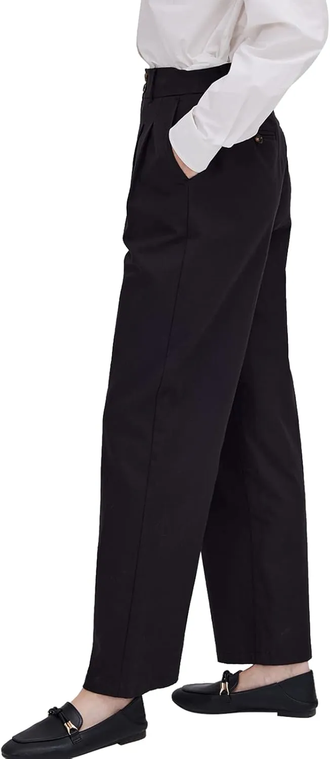 ASOBIO Women's Lounge Pants, High Waisted Wide Leg Pants for Women, Loose Comfy Straight Trousers for Office Casual Dressy