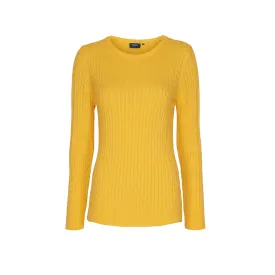 Barbara Cable Pullover Knit - Lemon