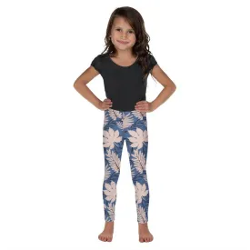 Blue Tropical Flower Kid's Leggings