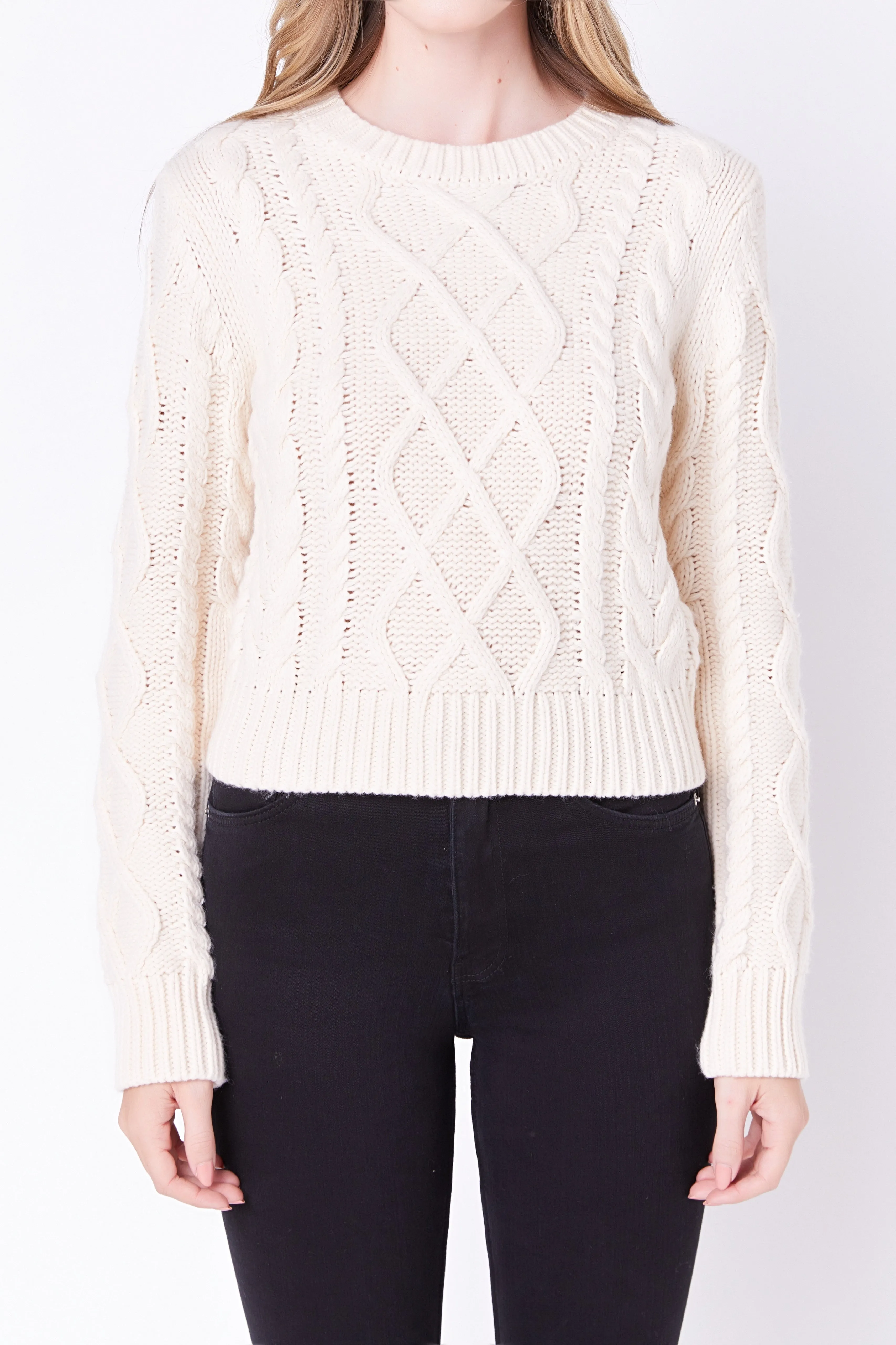 Cable-Knit Sweater