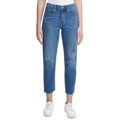 CALVIN KLEIN - Jeans High-Rise Distressed Ankle