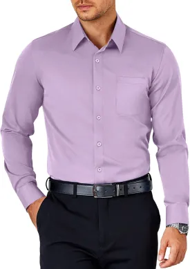 COOFANDY Mens Dress Shirt Long Sleeve Button Down Shirts Business Casual Wrinkle Free Shirts with Pocket