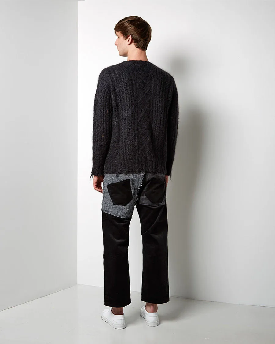 Distressed Cable Knit