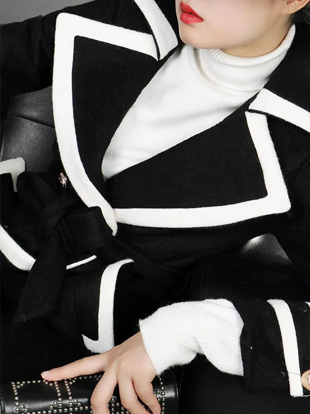 Double breasted Woolen Jacket