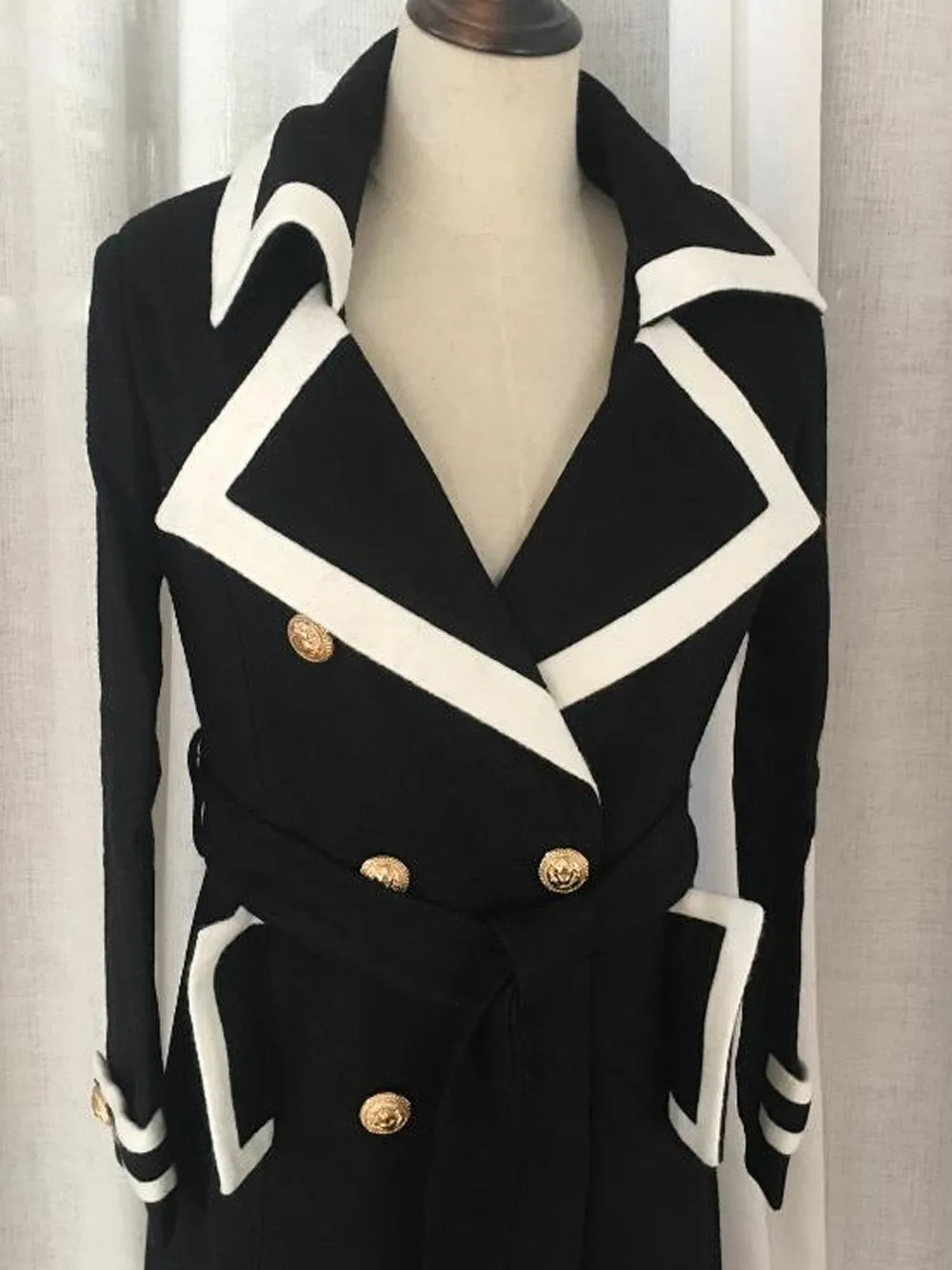 Double breasted Woolen Jacket