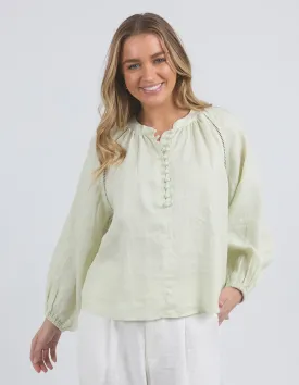 Foxwood Corsica Blouse - Fog Green
