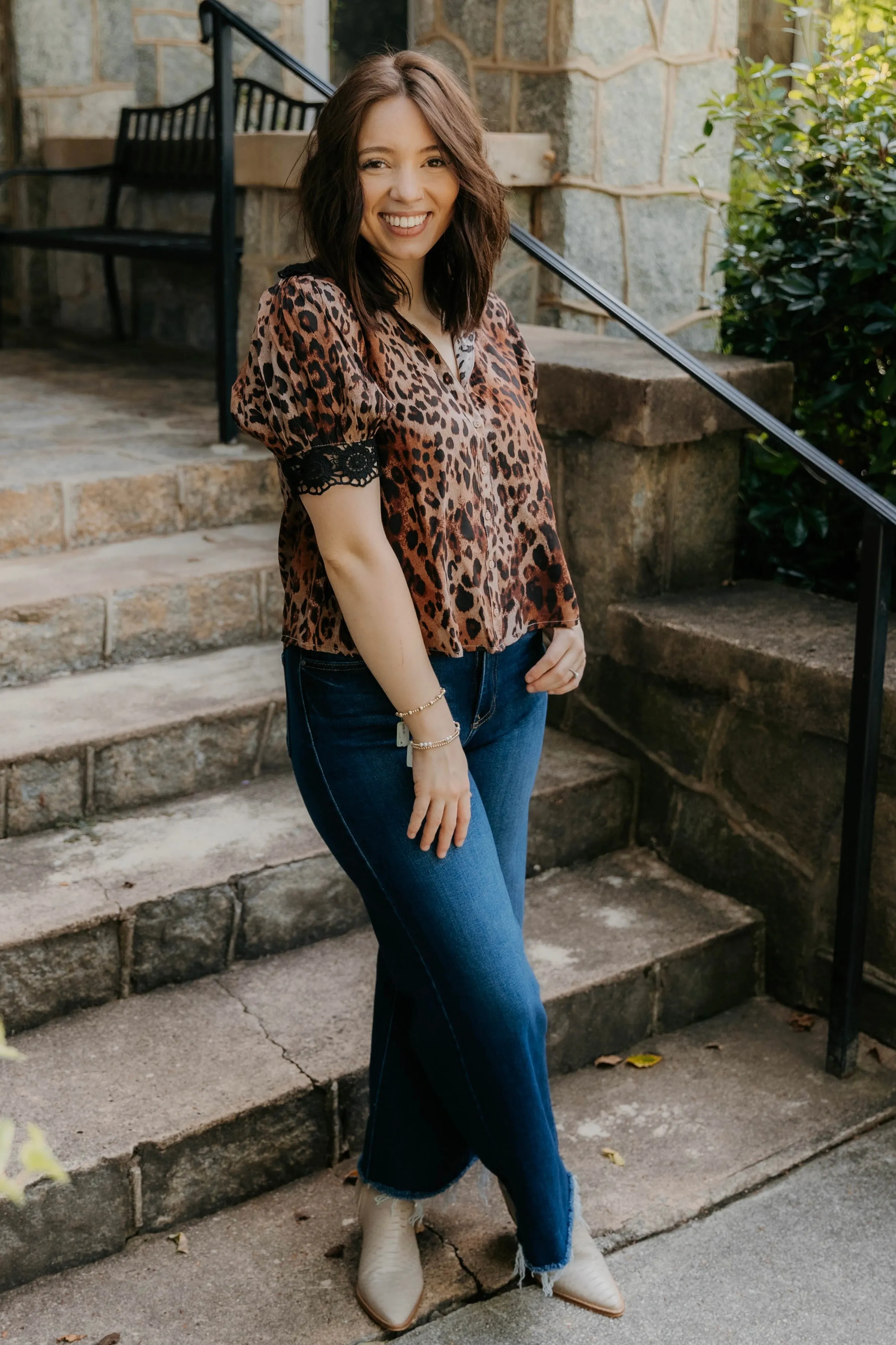 Free People My Love Printed Blouse
