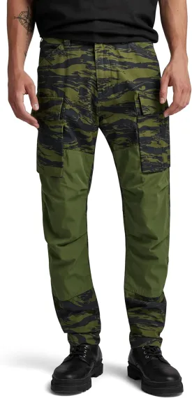 G-STAR Raw - Mens 3D Regular Tapered Cargo 2.0 5-Pocket Pants, Color Shadow Olive 2L Tiger Camo, Size: 31W x 32L