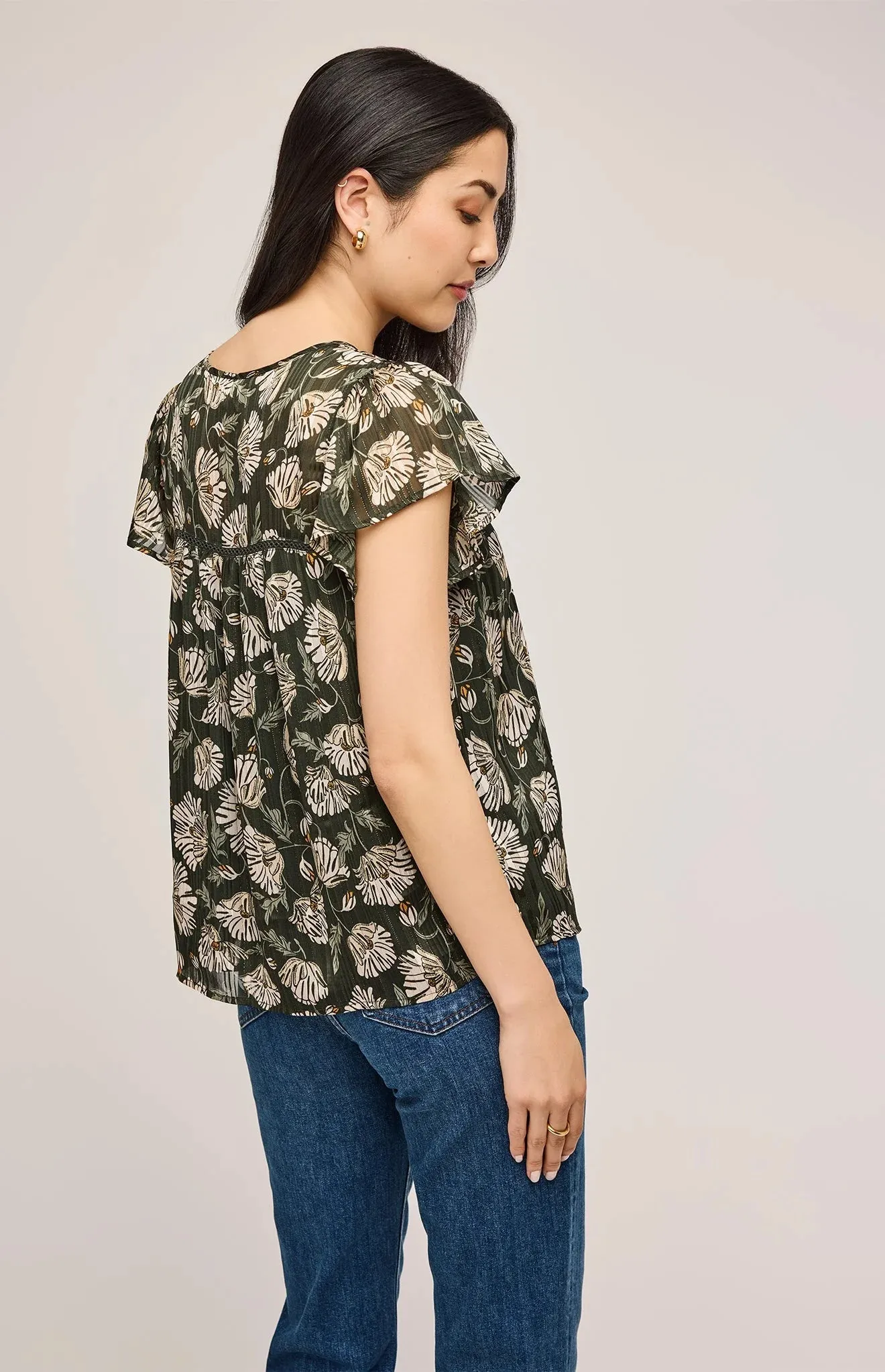Gentle Fawn Frida Top | Ranger Floral Green