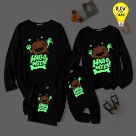 Glowing Family Matching Outfit Glowing Halloween Long-sleeve Sweatshirts