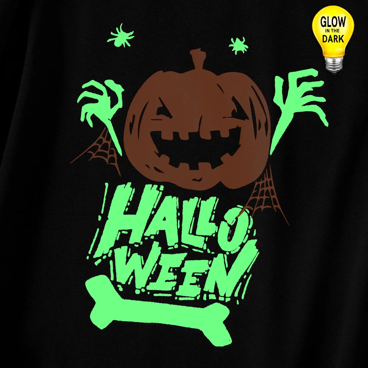 Glowing Family Matching Outfit Glowing Halloween Long-sleeve Sweatshirts