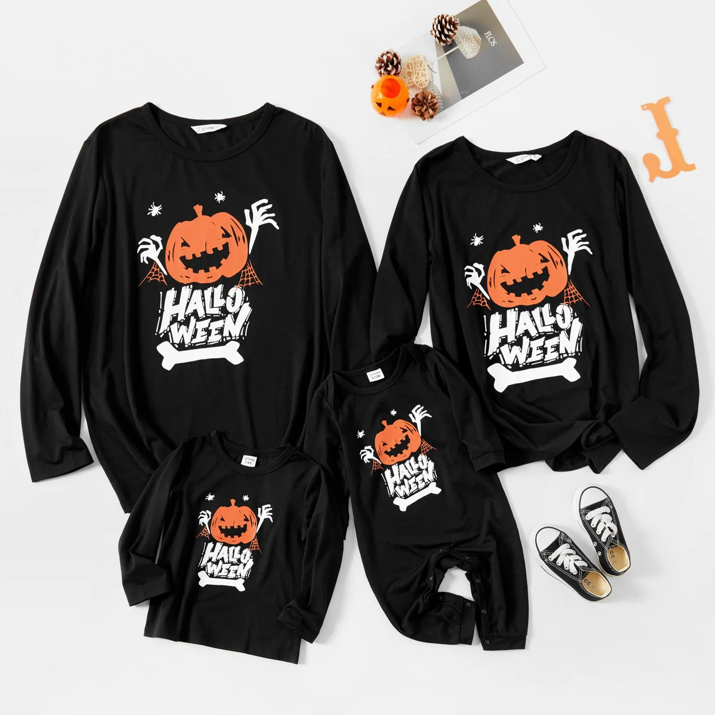 Glowing Family Matching Outfit Glowing Halloween Long-sleeve Sweatshirts