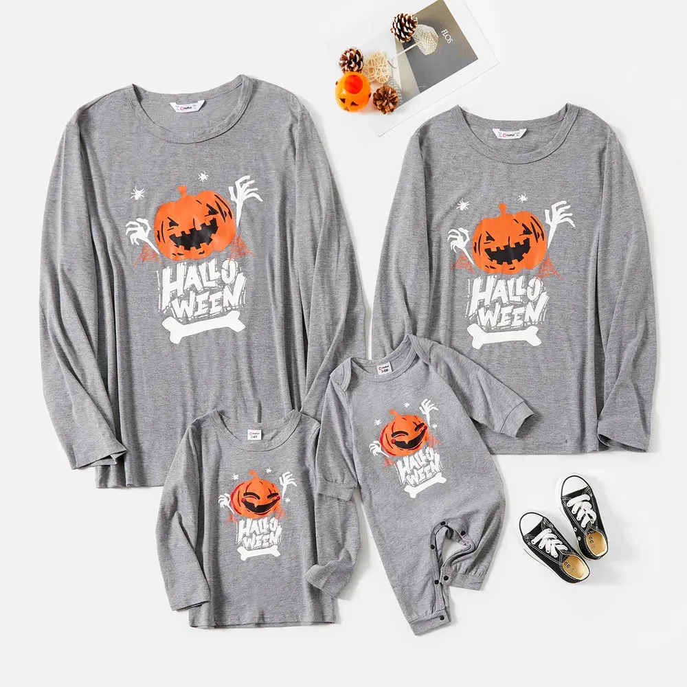 Glowing Family Matching Outfit Glowing Halloween Long-sleeve Sweatshirts