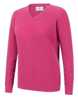 Hoggs of Fife Lauder Ladies Cable Pullover