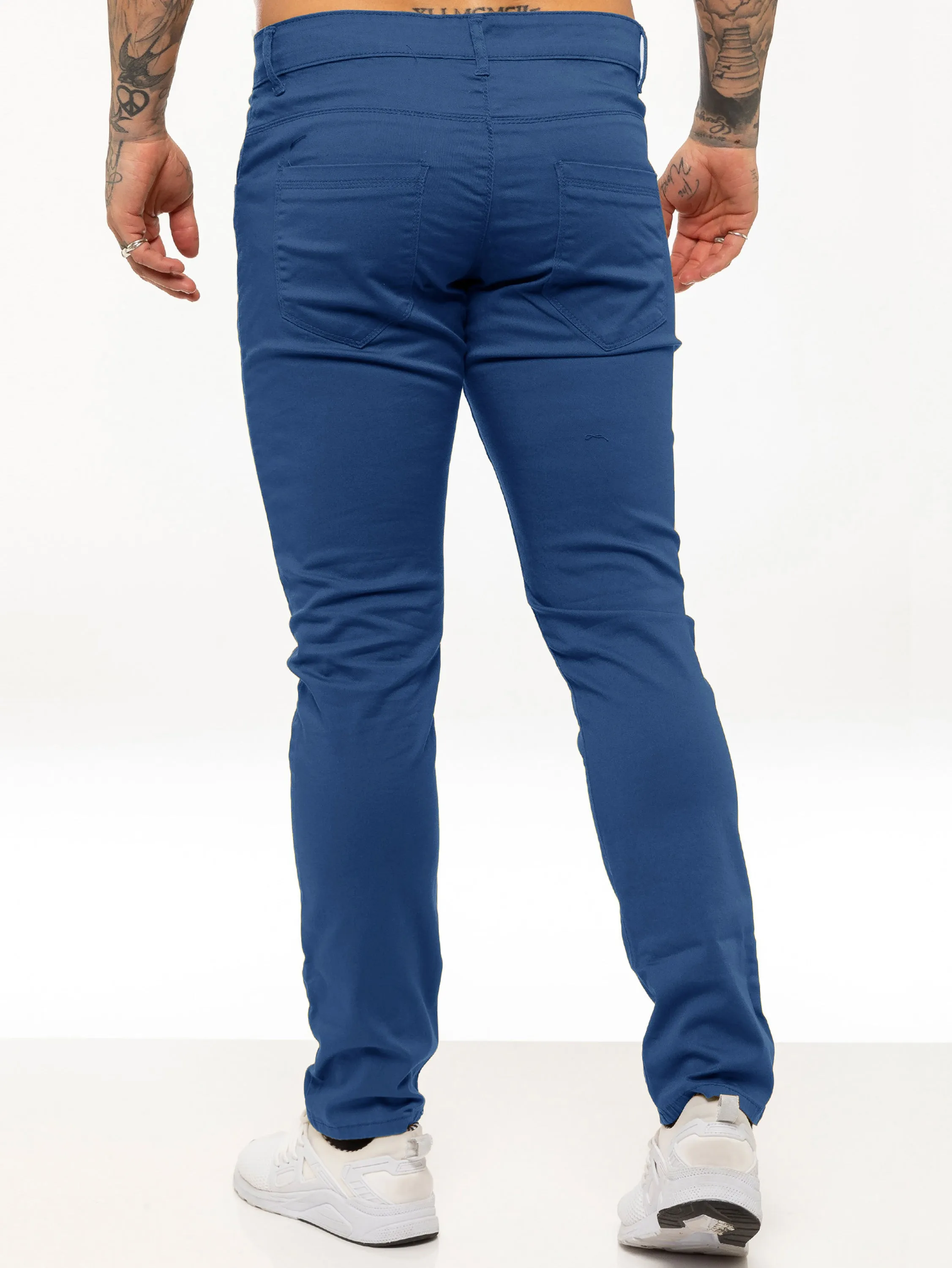 Kruze | Mens Slim Fit Stretch Chinos