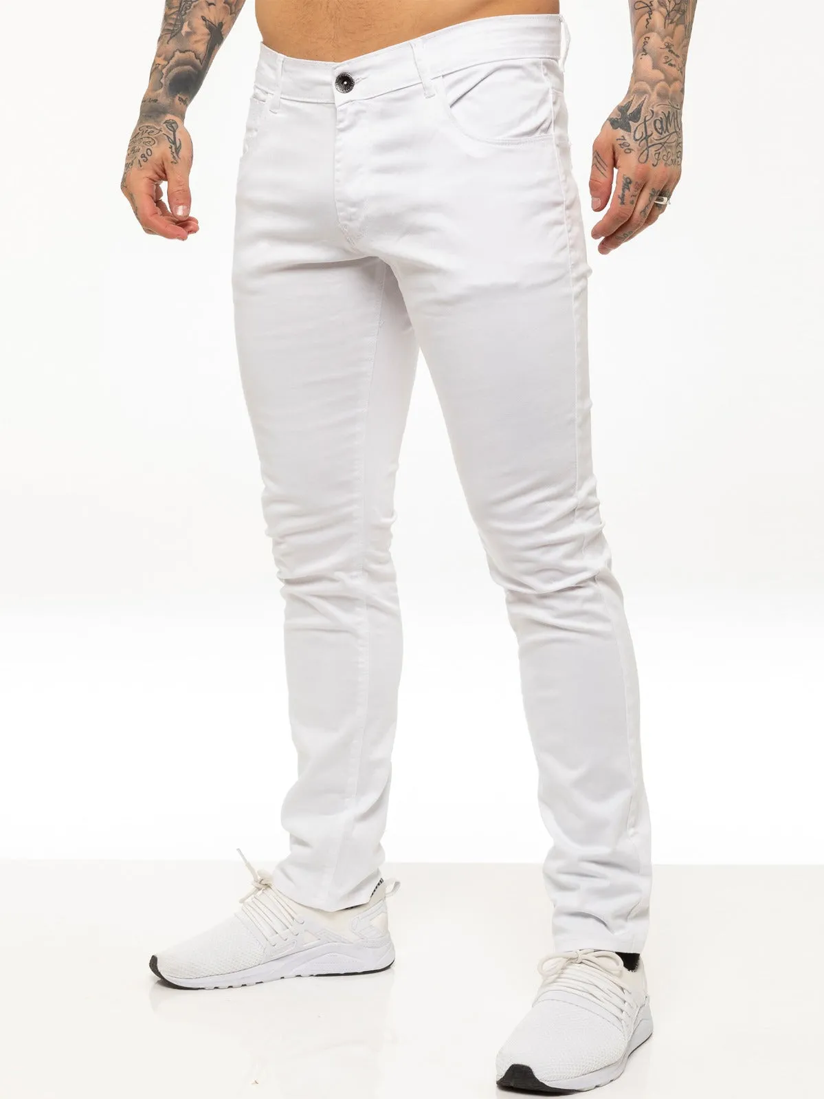 Kruze | Mens Slim Fit Stretch Chinos