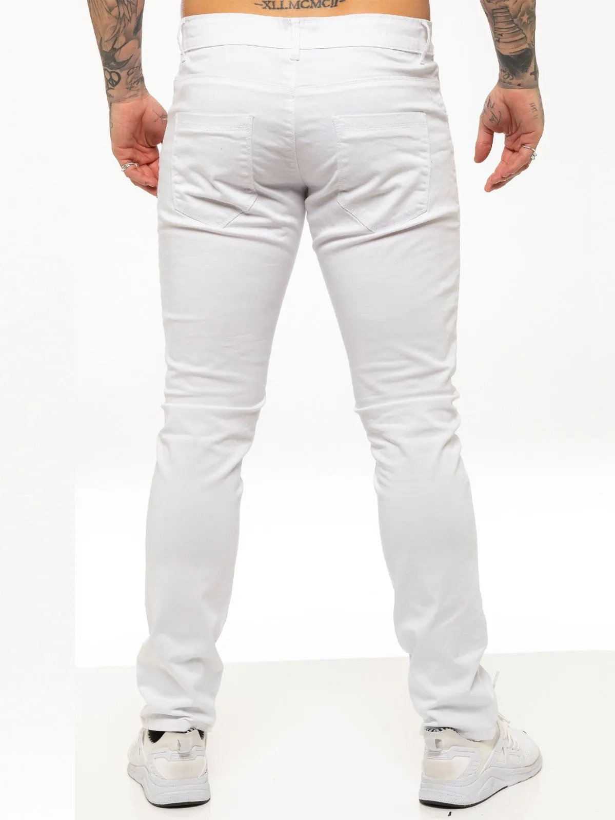 Kruze | Mens Slim Fit Stretch Chinos
