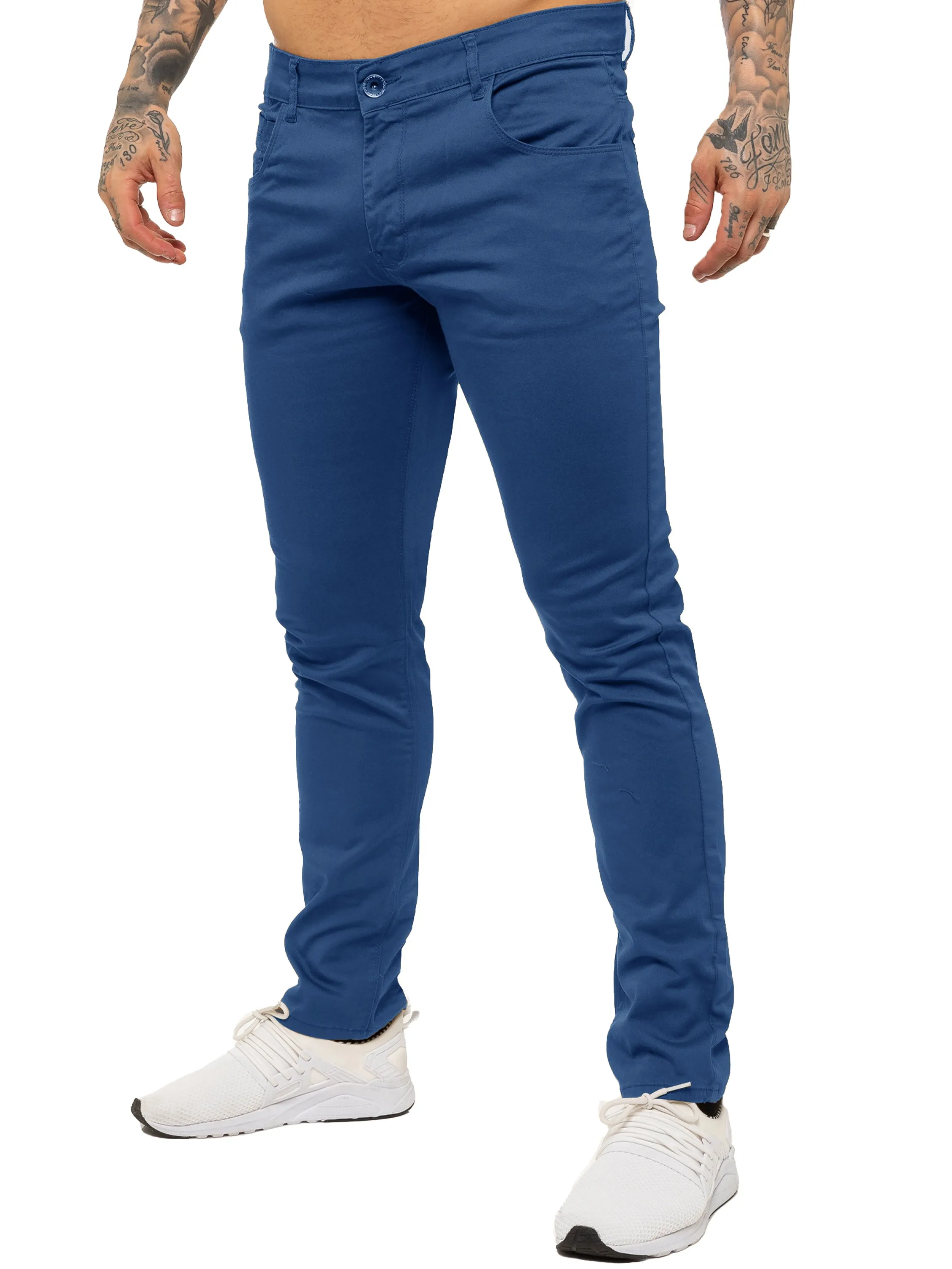 Kruze | Mens Slim Fit Stretch Chinos