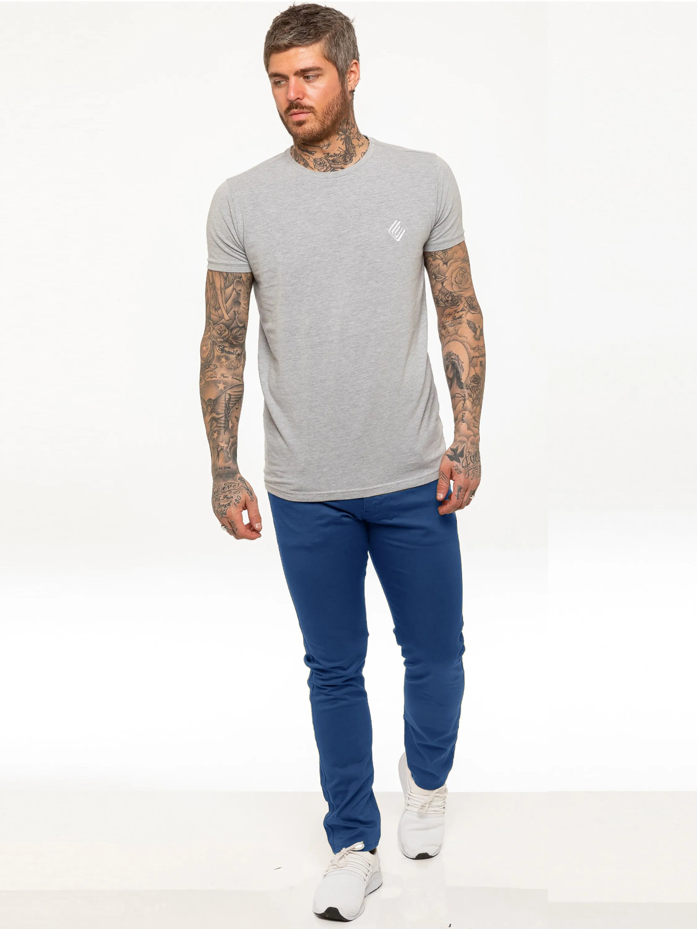 Kruze | Mens Slim Fit Stretch Chinos