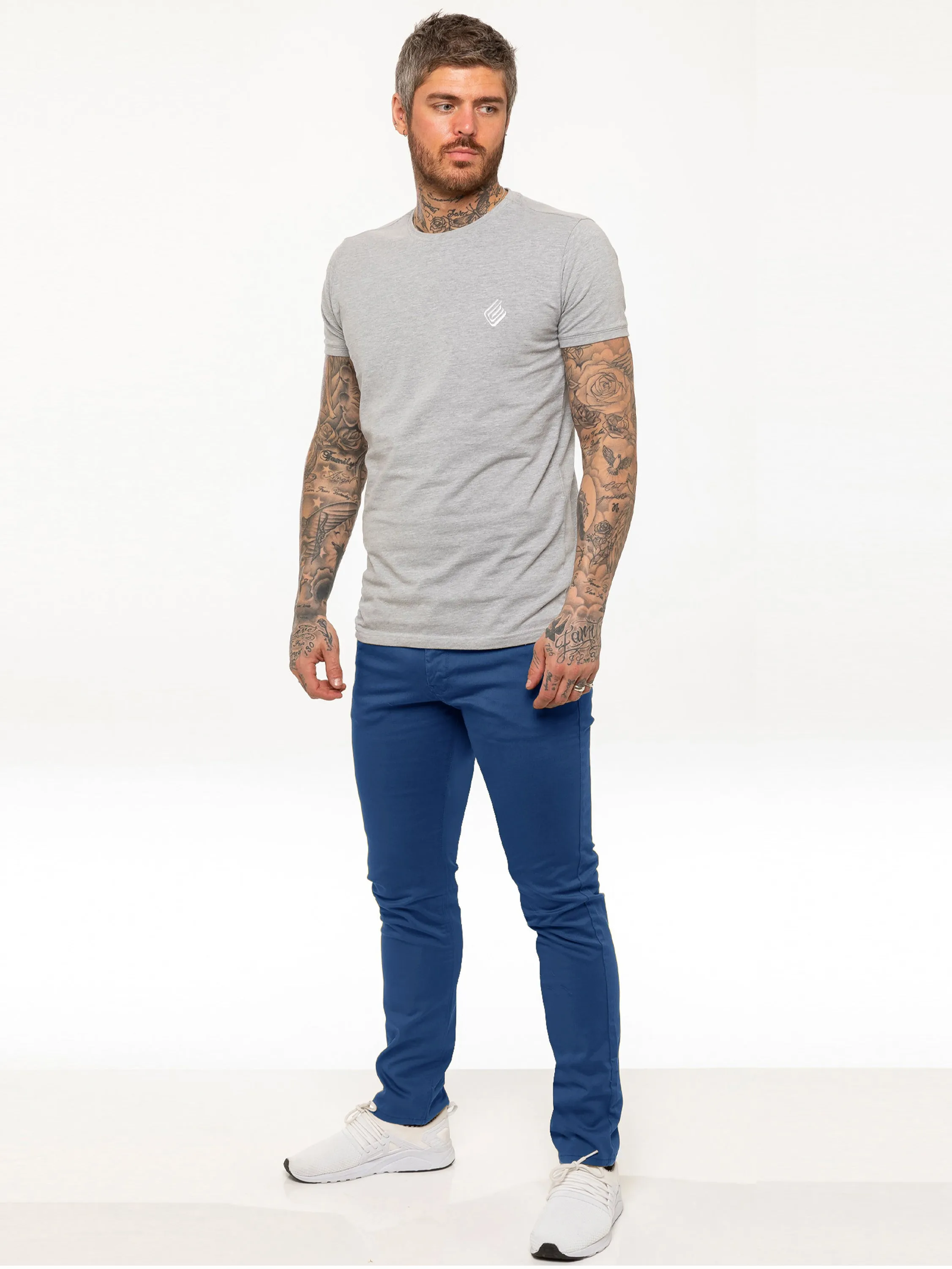 Kruze | Mens Slim Fit Stretch Chinos