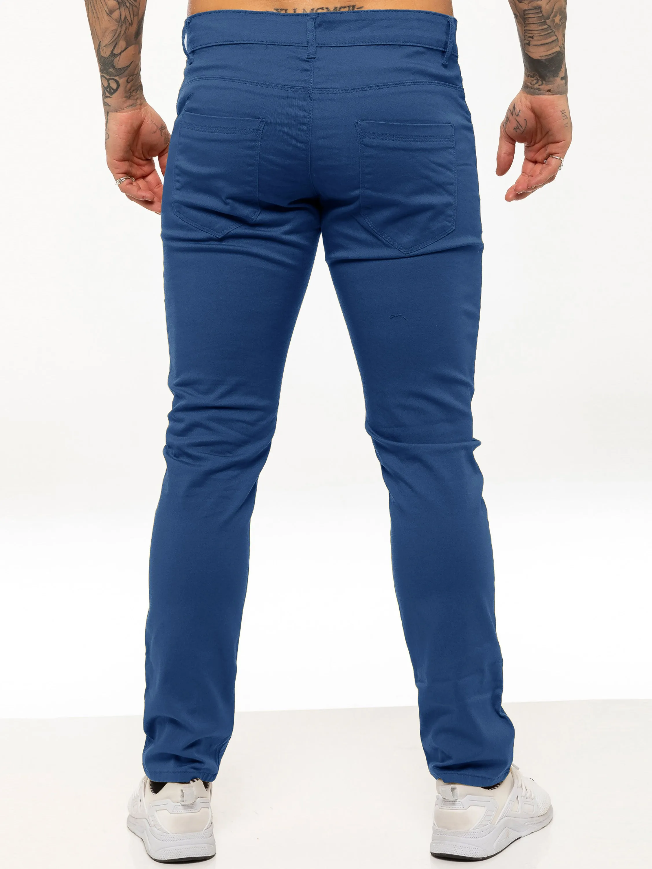 Kruze | Mens Slim Fit Stretch Chinos