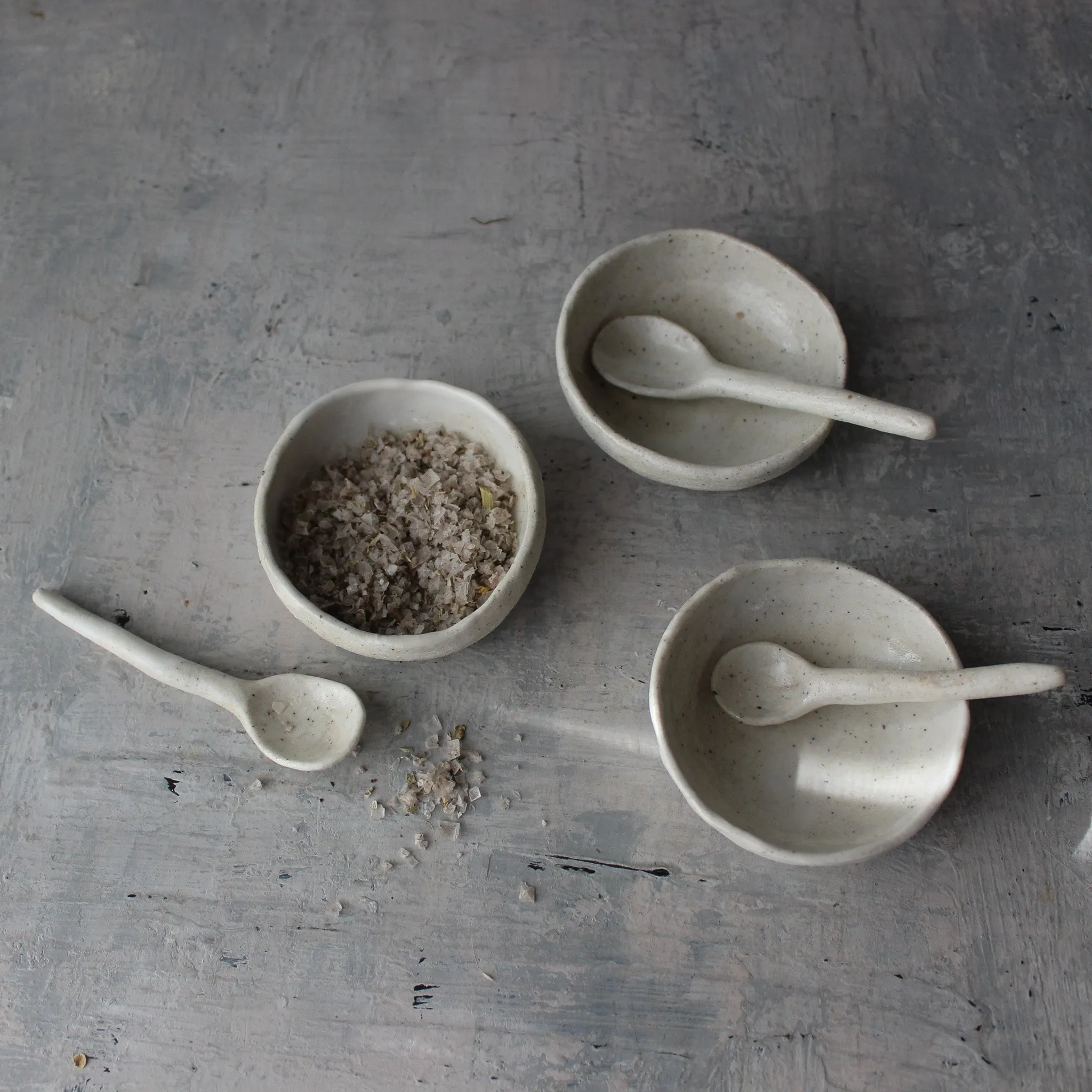 Marbled Ceramic Dish & Spoon Sets