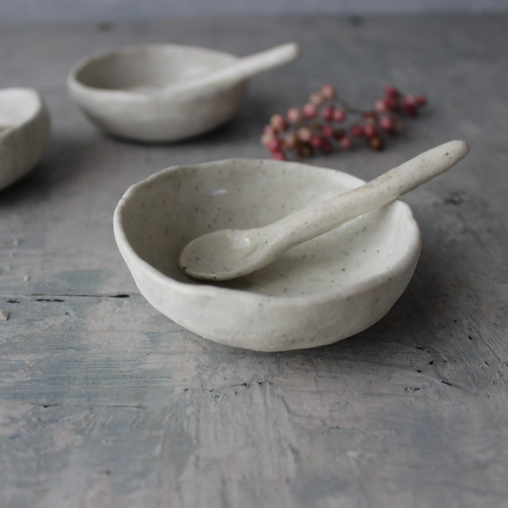Marbled Ceramic Dish & Spoon Sets