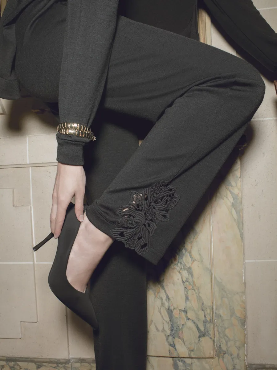 Marlene Wool Blend Pants | Black 78873-018
