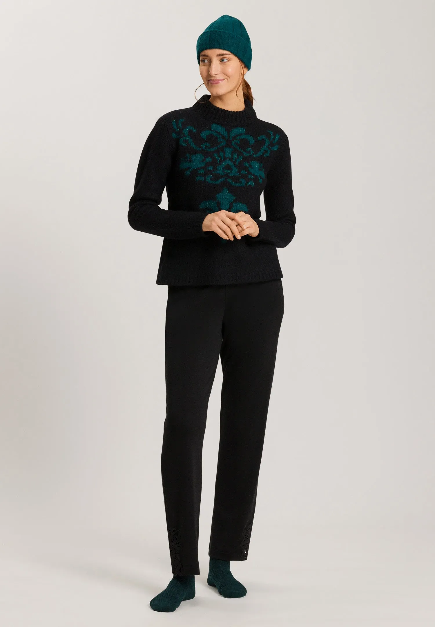 Marlene Wool Blend Pants | Black 78873-018