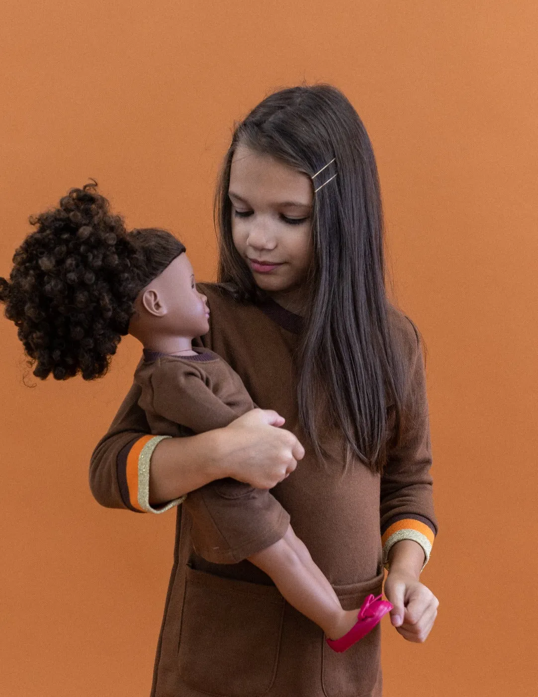 Matching Girl & Doll Sweatshirt Tunic Dress