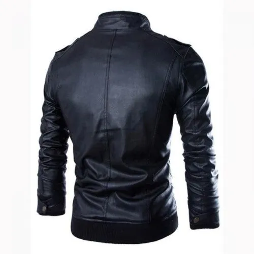 Men Faux Leather Jacket B666