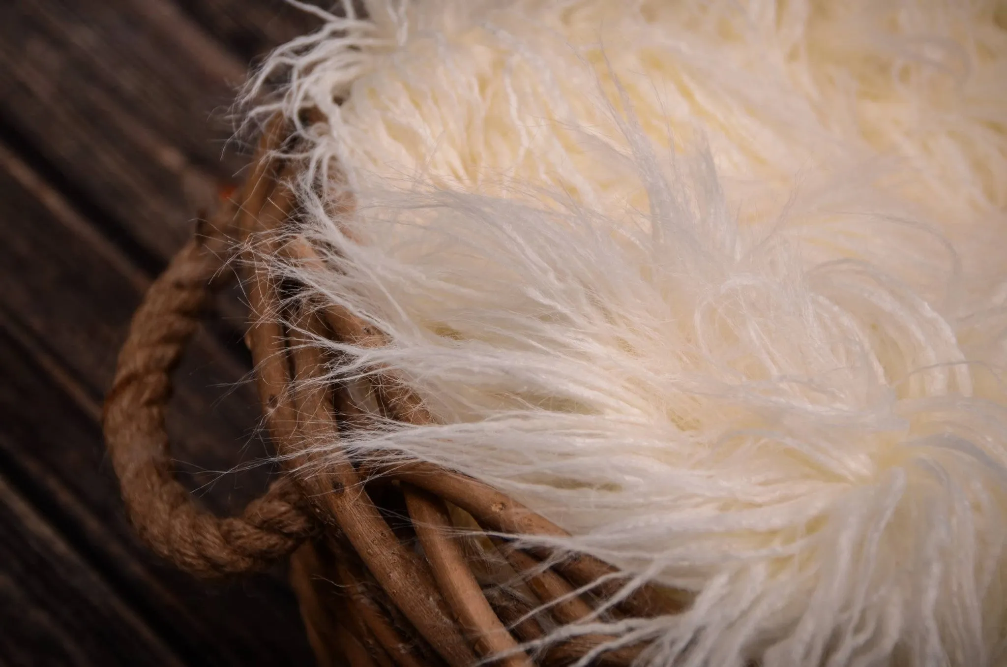 Mongolian Faux Fur - White