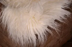 Mongolian Faux Fur - White