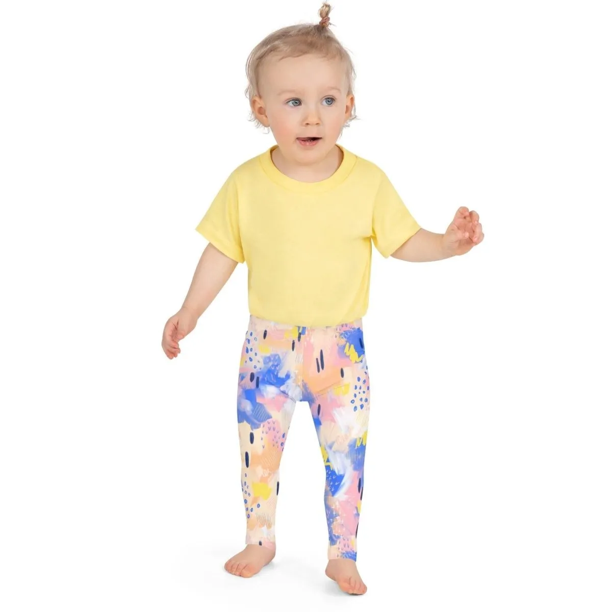 Purple and Pink Abstract Kid's Leggings