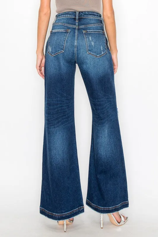 Ripped Flare Trouser Jeans