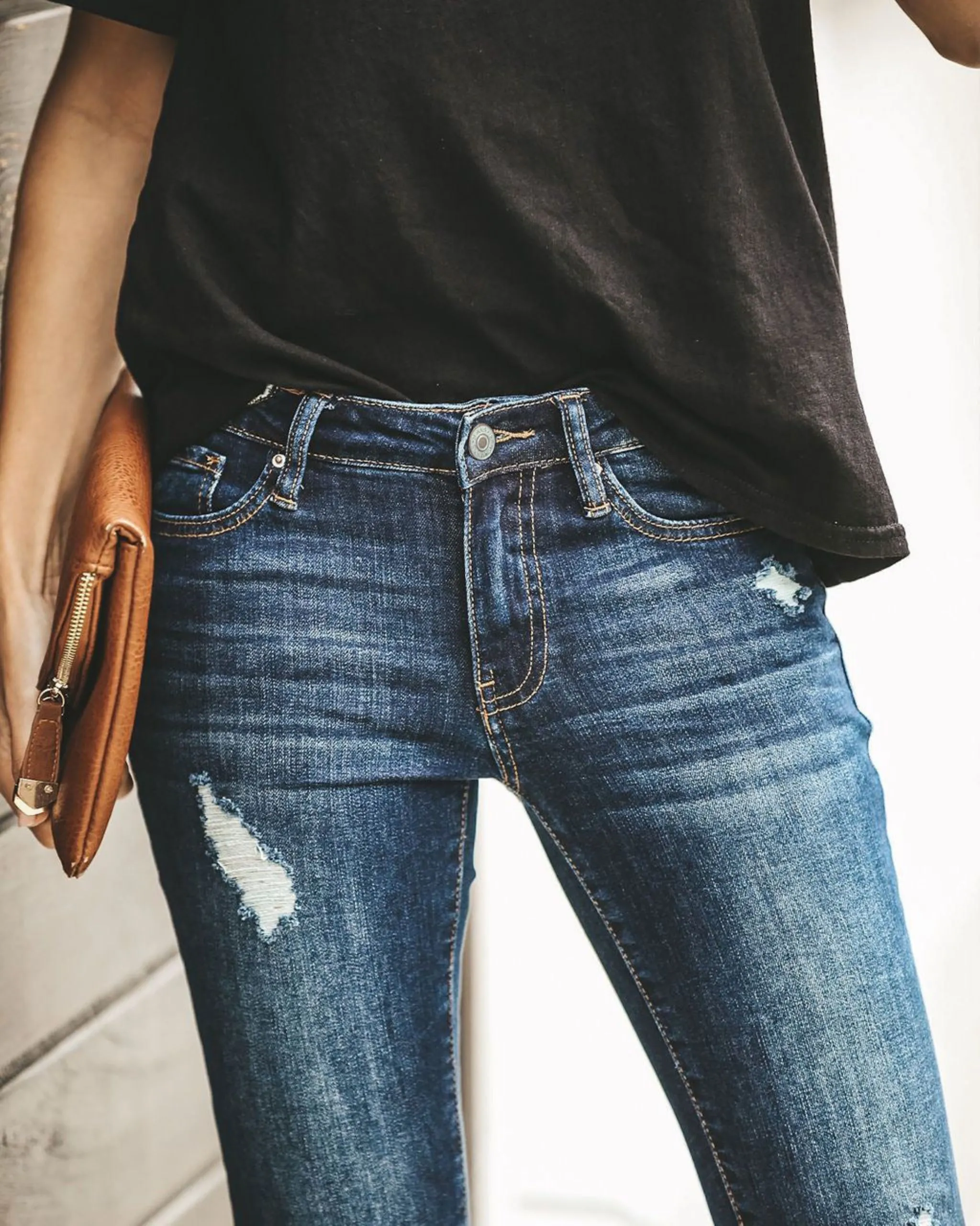 Ripped Skinny Slim Women's Jeans