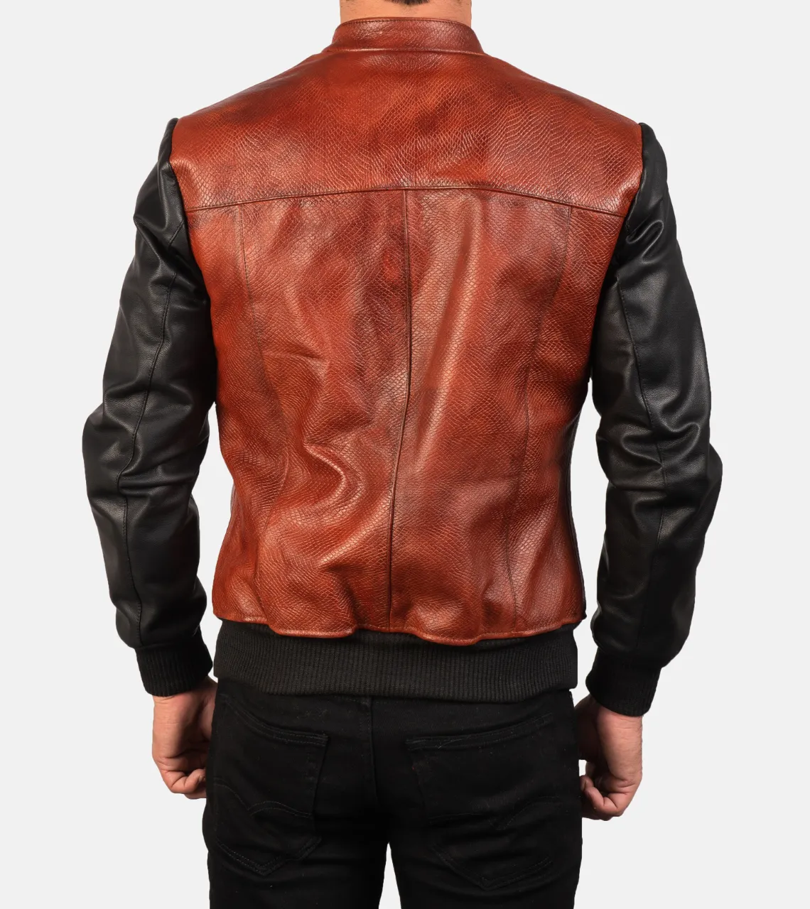 Rocher Percé Men's Leather Bomber Jacket