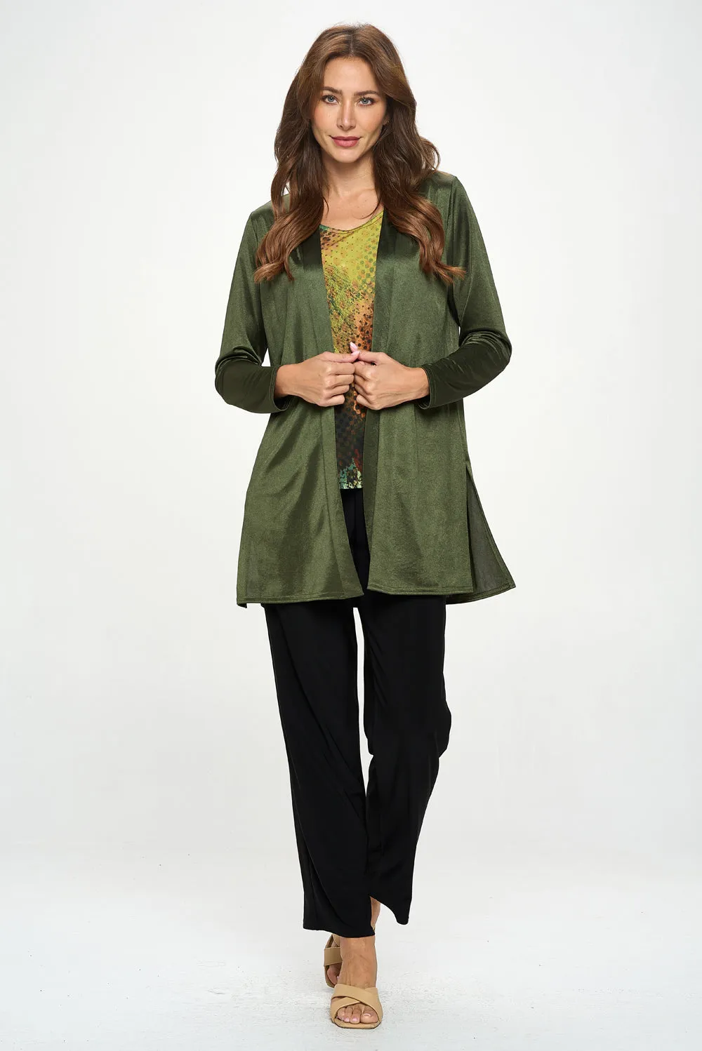 Satin Washer Duster Jacket-4071SW-LRD1-D004