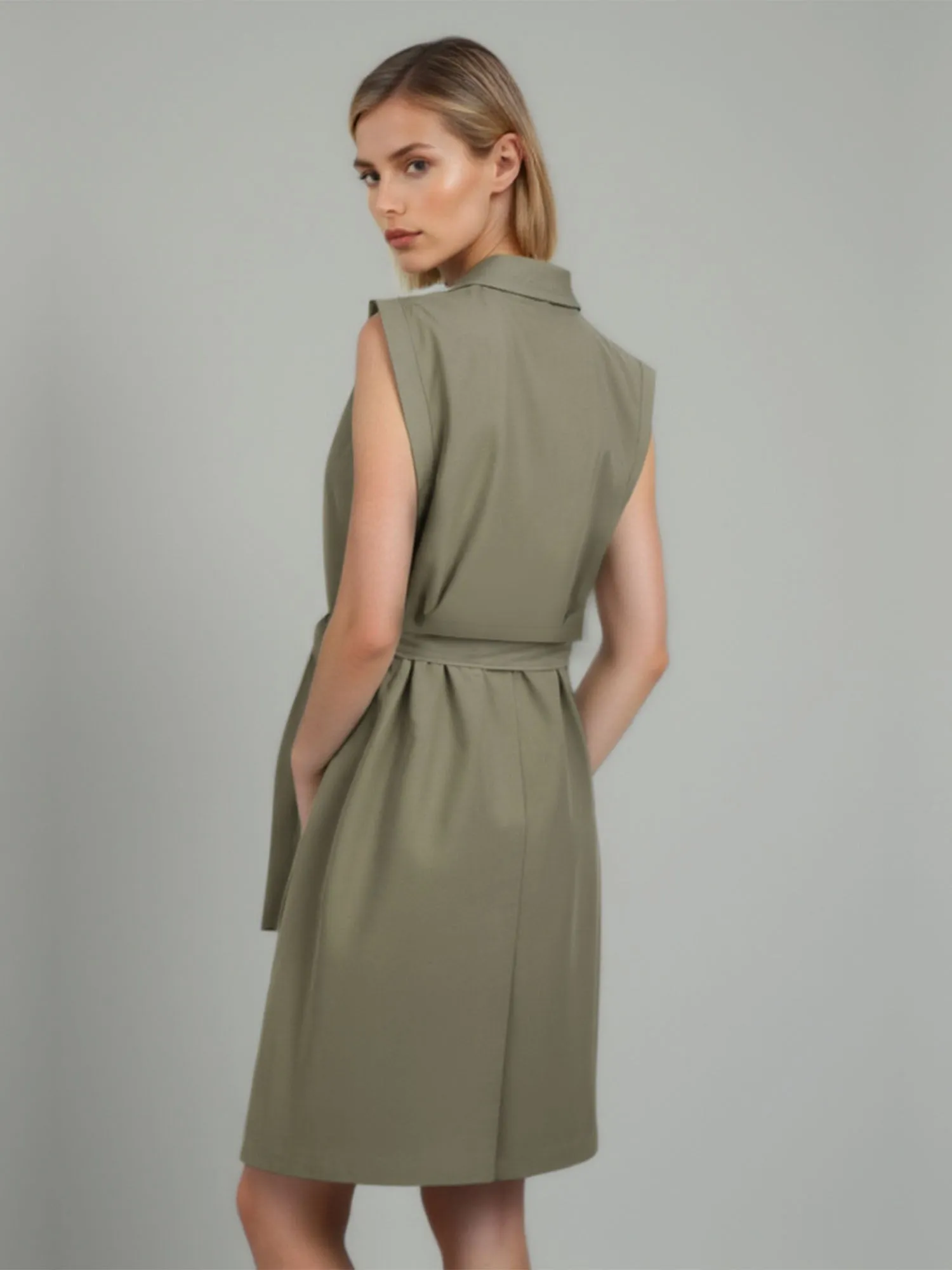 Sleeveless Trench Jacket