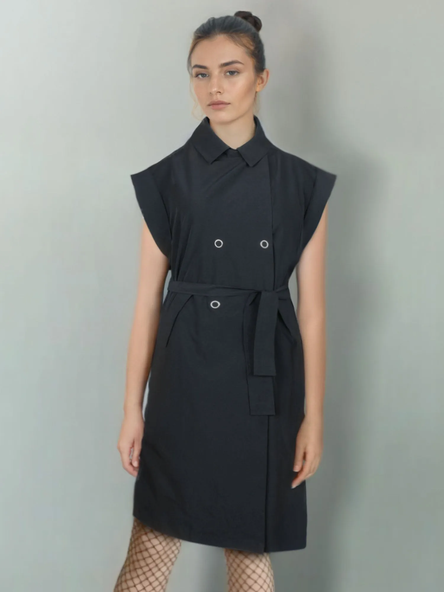 Sleeveless Trench Jacket