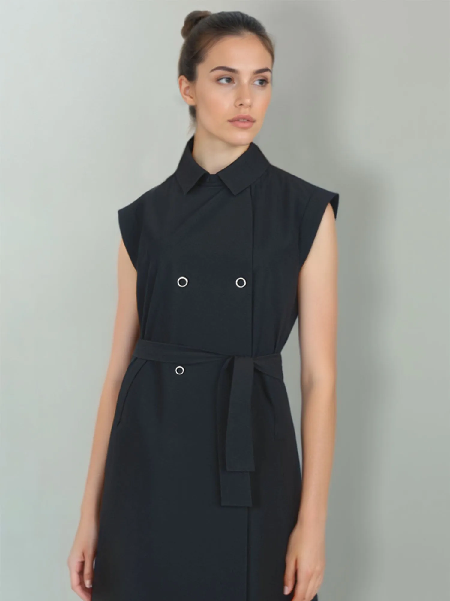 Sleeveless Trench Jacket