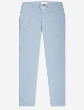 Slim Sunfaded Chinos Dove Blue